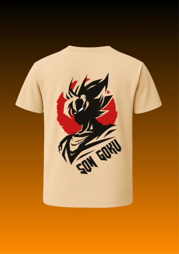 Son Goku Legacy Tee – Beige Edition - Image 2